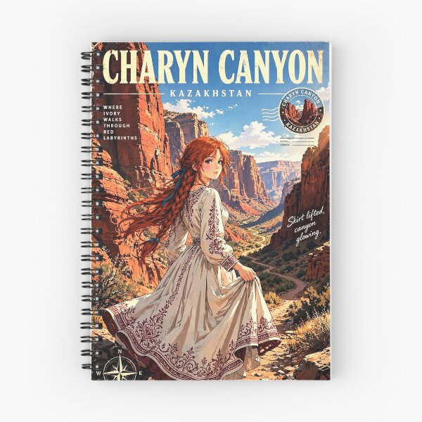 Item preview, Kazakhstan — Charyn Canyon — Walking Through the Red Stone Kingdom designed and sold by DibujandoPorfa.