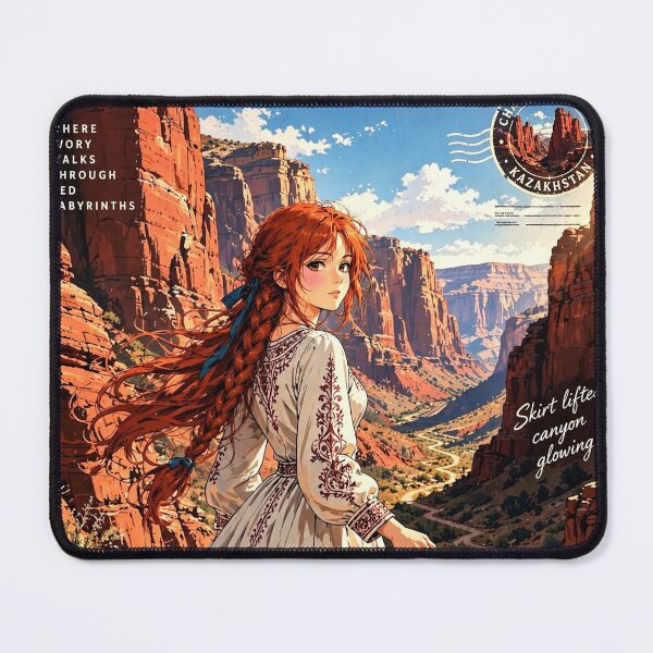 Item preview, Kazakhstan — Charyn Canyon — Walking Through the Red Stone Kingdom designed and sold by DibujandoPorfa.