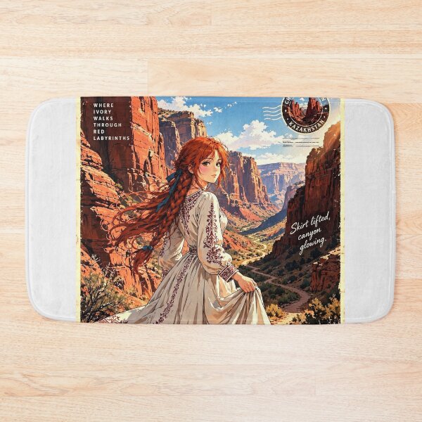 Item preview, Kazakhstan — Charyn Canyon — Walking Through the Red Stone Kingdom designed and sold by DibujandoPorfa.