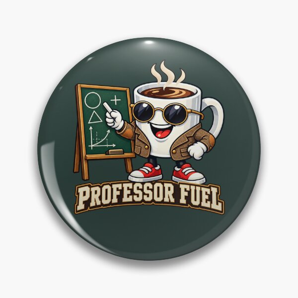 Item preview, Professor Fuel Funny Coffee Character designed and sold by BROHLine Studio.