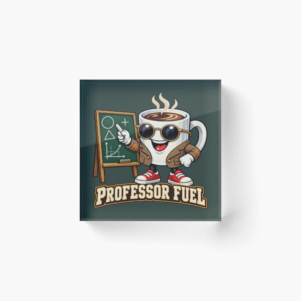 Item preview, Professor Fuel Funny Coffee Character designed and sold by BROHLine Studio.