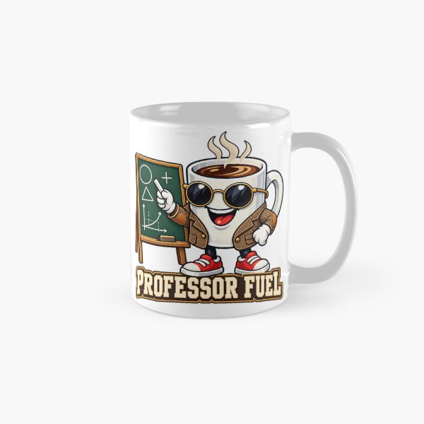 Item preview, Professor Fuel Funny Coffee Character designed and sold by BROHLine Studio.