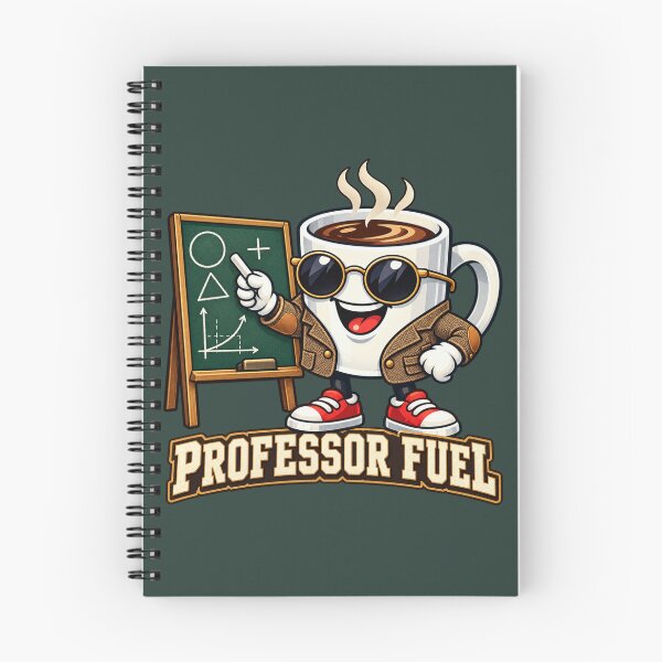 Item preview, Professor Fuel Funny Coffee Character designed and sold by BROHLine Studio.