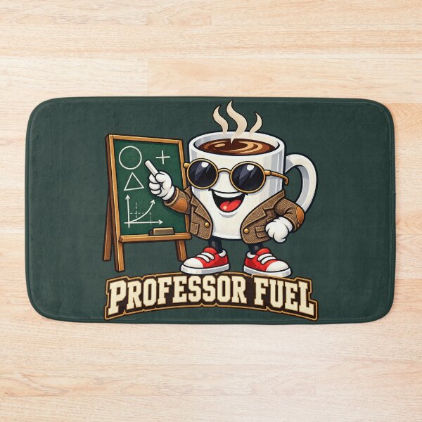 Item preview, Professor Fuel Funny Coffee Character designed and sold by BROHLine Studio.