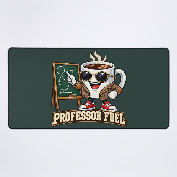 Item preview, Professor Fuel Funny Coffee Character designed and sold by BROHLine Studio.