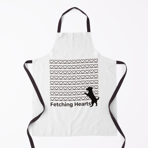 Item preview, Fetching Hearts Cute Dog Silhouette Retro Heart Pattern designed and sold by ANJ Creative Designs.
