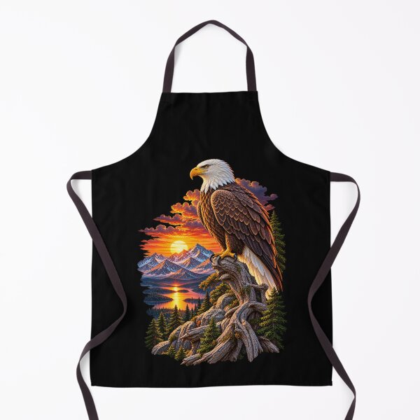 Item preview, Bald Eagle and Mountain Sunset-Majestic Eagle Wildlife Nature Design designed and sold by RockitBaby.