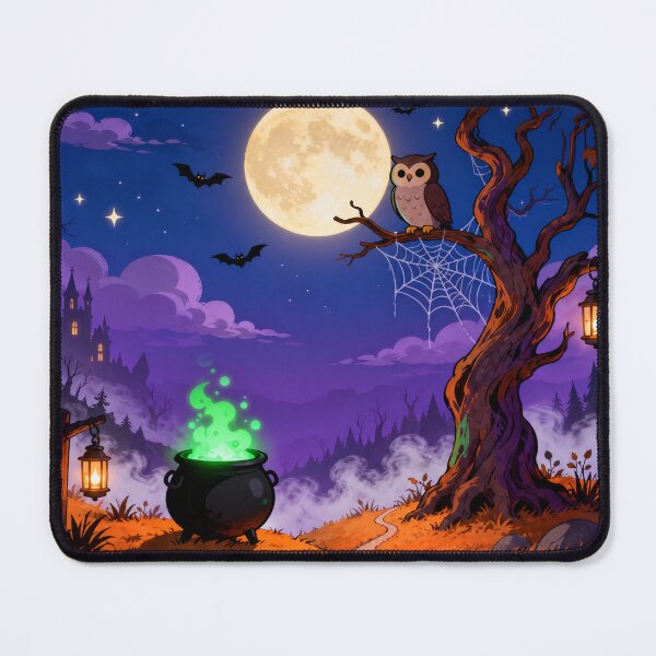 Item preview, Aesthetic Witchy Moonlight Trail - Mystical Autumn Landscape designed and sold by thelexiverse.