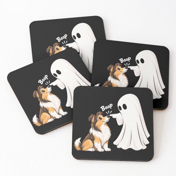 Item preview, Funny Ghost Collie Dog Boop Halloween Design Mom Dad designed and sold by rafaeltto.