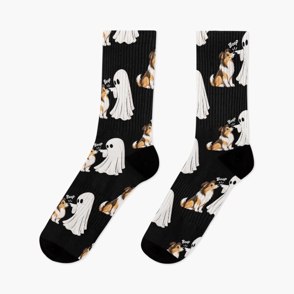 Item preview, Funny Ghost Collie Dog Boop Halloween Design Mom Dad designed and sold by rafaeltto.