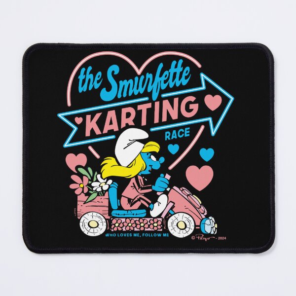Item preview, The Smurfs The Smurfette Karting Race Cute Logo Essential designed and sold by circliqueart.