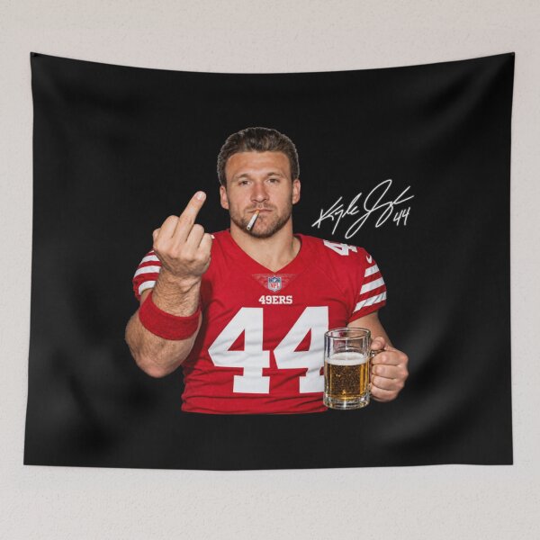 Item preview, Kyle Juszczyk Drinking Middle Finger designed and sold by ruhiredve.