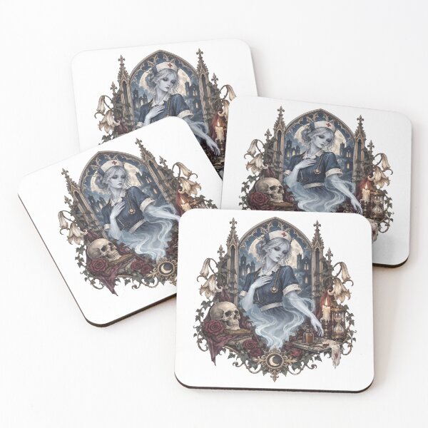 Item preview, Ghost Nurse Gothic Illustration designed and sold by medicalkinoko.