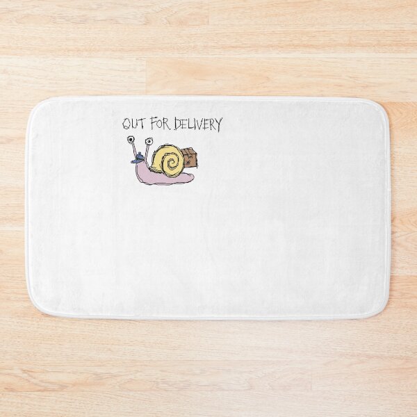 Item preview, Out For Delivery Funny Snail Meme Sticker designed and sold by The Oakhaven Archive.