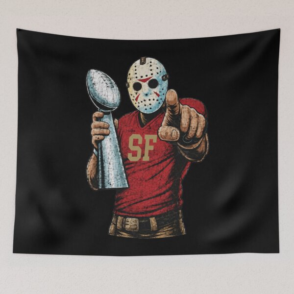 Item preview, Masked Horror Football Champion Vintage Sports Mashup designed and sold by ruhiredve.