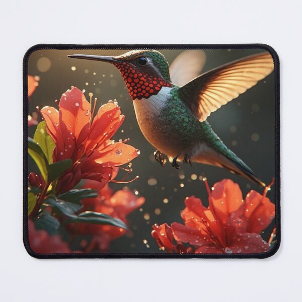 Item preview, Ruby-Throated Hummingbird Garden designed and sold by CreekSideCreat.