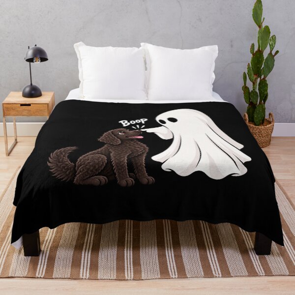 Item preview, Funny Ghost Curly-Coated Retriever Dog Boop Halloween Design Mom Dad designed and sold by rafaeltto.