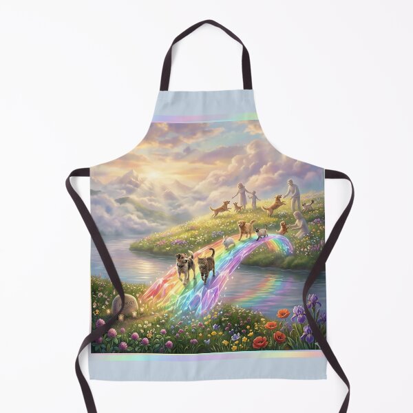 Item preview, Rainbow Bridge Pet Memorial Heavenly Reunion designed and sold by Sybille-Yates.