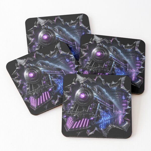 Item preview, Cybersynth Goth Train Platform 6 Torn Metal Graphic designed and sold by LazyDayzCo.