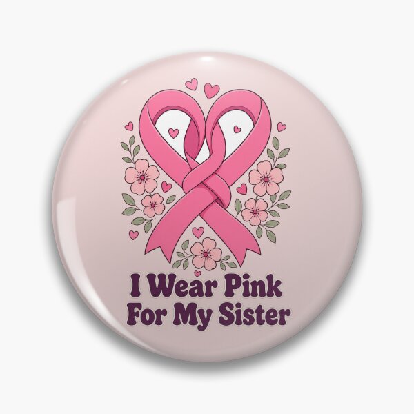 Item preview, I Wear Pink For My Sister - Breast Cancer Awareness Intertwined Ribbons designed and sold by MIRAJIL.