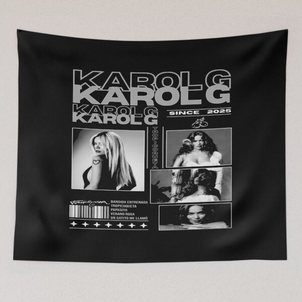 Item preview, Karol G Tropicoqueta Vintage Streetwear - Monochrome Bootleg Graphic  designed and sold by Zaflab.