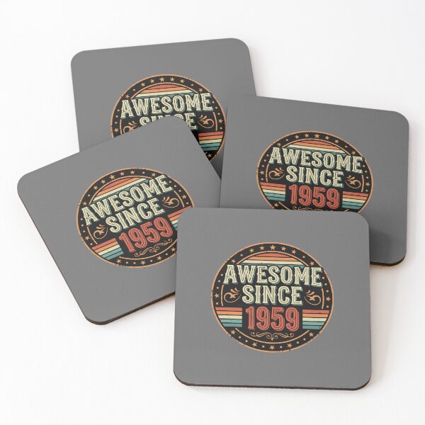 Item preview, Awesome Since 1959 Vintage Birthday Men Women designed and sold by SofiBlair.