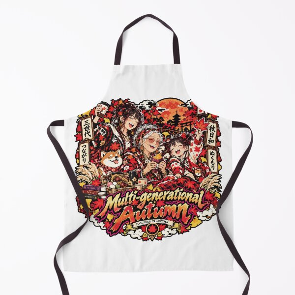 Item preview, Multi-generational Autumn Family Illustration designed and sold by medicalkinoko.