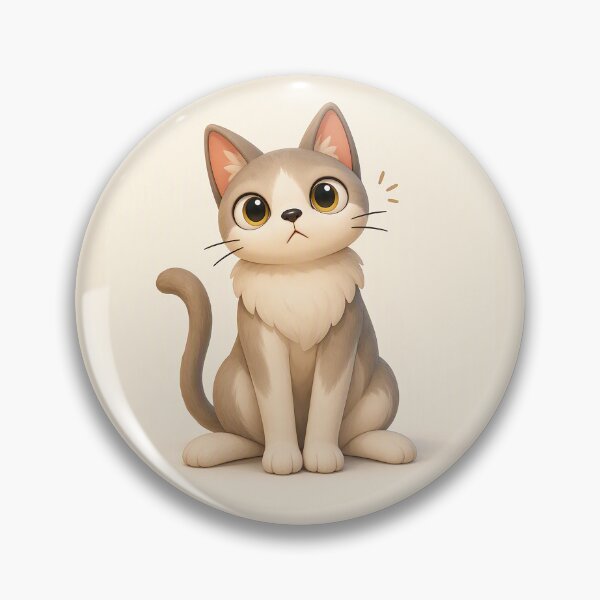 Item preview, Cute curious grey cat cartoon designed and sold by wonghong.