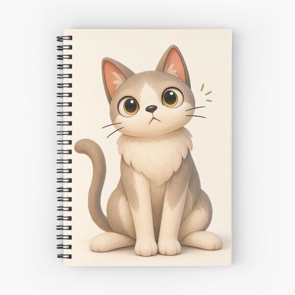 Item preview, Cute curious grey cat cartoon designed and sold by wonghong.