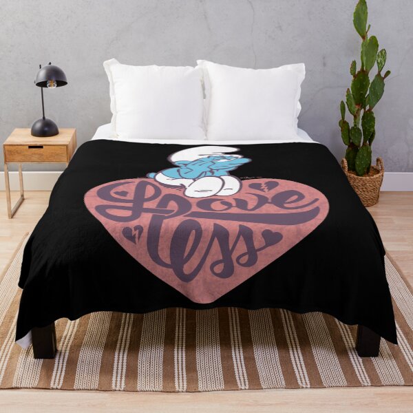 Item preview, The Smurfs Valentine's Day Grouchy Smurf Love Less Vintage Essential  designed and sold by circliqueart.