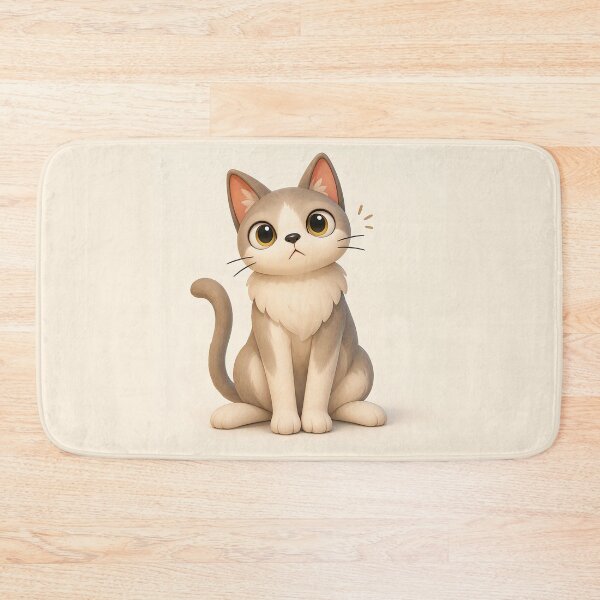Item preview, Cute curious grey cat cartoon designed and sold by wonghong.