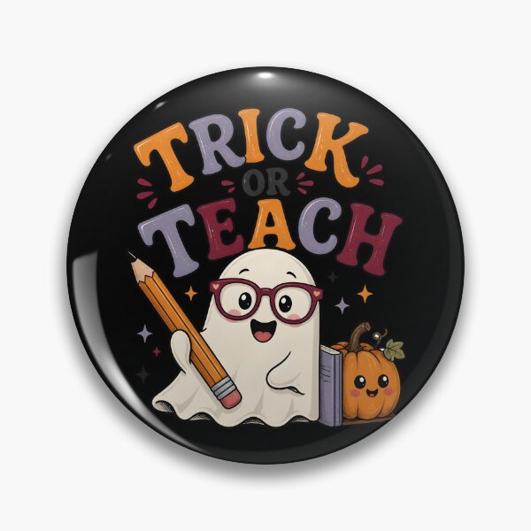 Item preview, Trick Or Teach Ghost Cute Spooky Teacher School designed and sold by KristenosNehk.