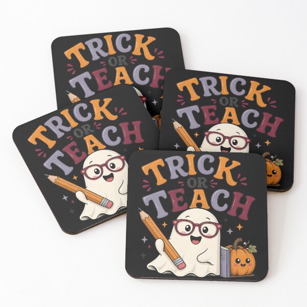 Item preview, Trick Or Teach Ghost Cute Spooky Teacher School designed and sold by KristenosNehk.