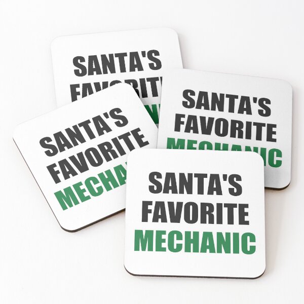 Item preview, Santas Favorite Mechanic Christmas Shirt designed and sold by Alphakenon.