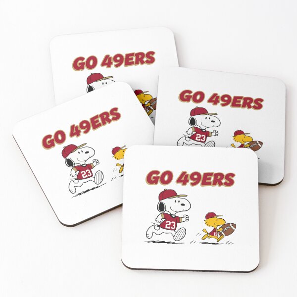 Item preview, Snoopy & Woodstock San Francisco 49ers Football designed and sold by ruhiredve.