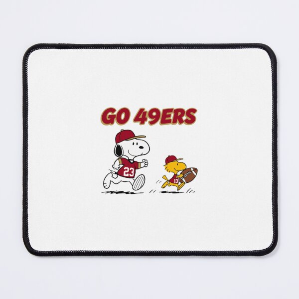 Item preview, Snoopy & Woodstock San Francisco 49ers Football designed and sold by ruhiredve.