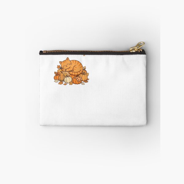 Item preview, Certified Cozy Orange Cat Fall Pumpkin Sticker designed and sold by The Oakhaven Archive.