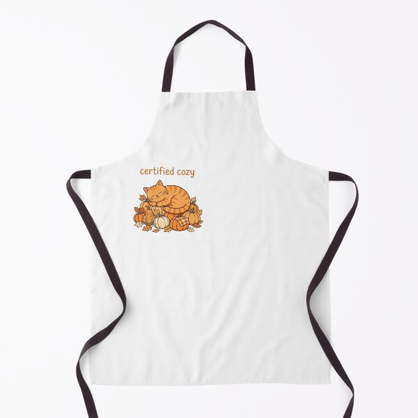 Item preview, Certified Cozy Orange Cat Fall Pumpkin Sticker designed and sold by The Oakhaven Archive.