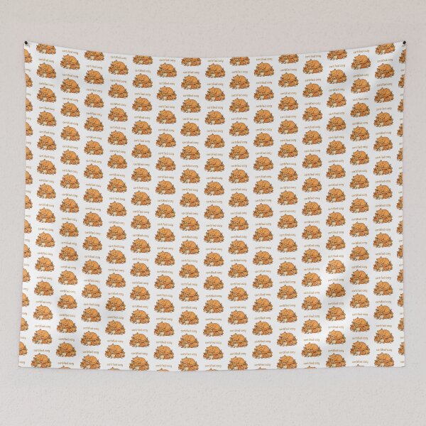 Item preview, Certified Cozy Orange Cat Fall Pumpkin Sticker designed and sold by The Oakhaven Archive.