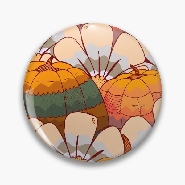 Item preview, Pumpkin and flowers designed and sold by Swadeillustrations.