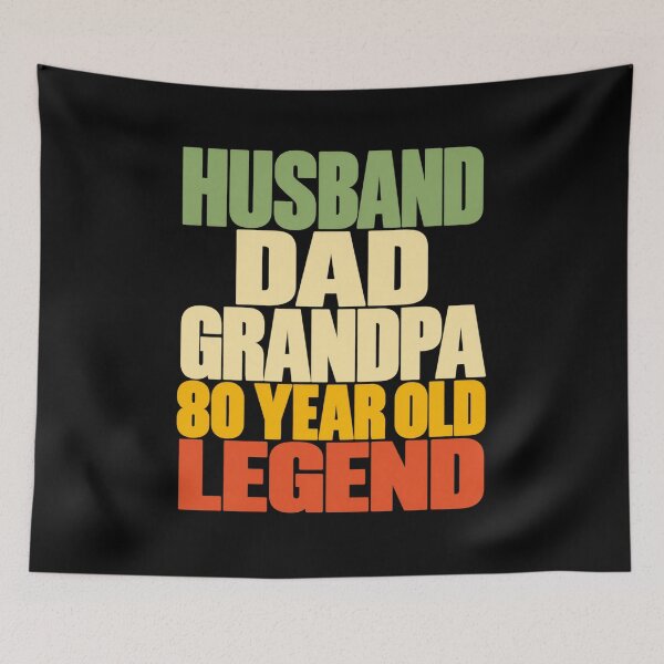 Item preview, 80 Year Old Legend Husband Dad Grandpa Funny 80th Birthday Papa T-Shirt designed and sold by Trendably.