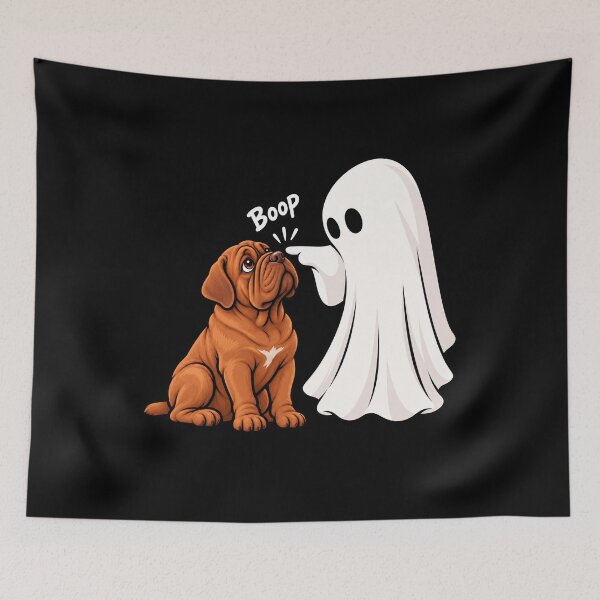 Item preview, Funny Ghost Dogue de Bordeaux Dog Boop Halloween Design Mom Dad designed and sold by rafaeltto.