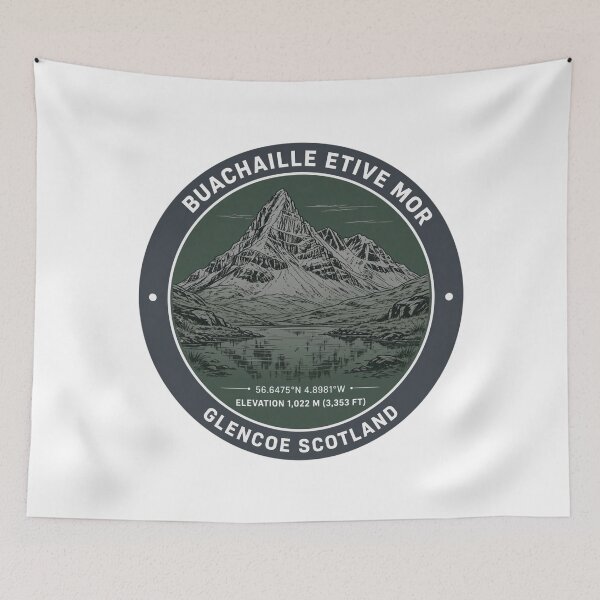 Item preview, Buachaille Etive Mor Glencoe Scotland Mountain Hiking designed and sold by jeshands.