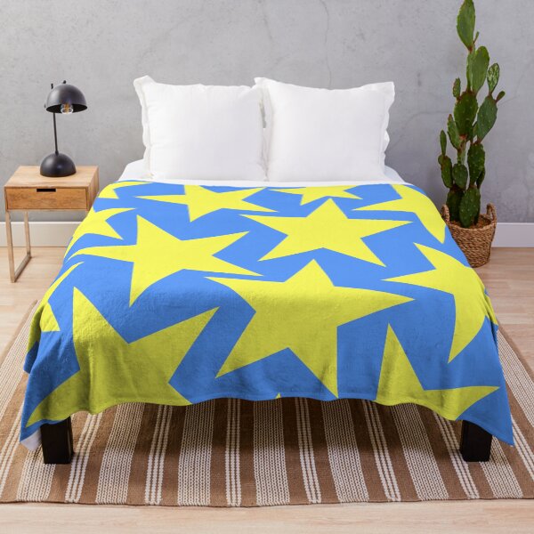 Item preview, Large Stars Yellow and Blue designed and sold by Jeallan Designs.