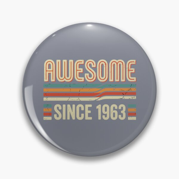 Item preview, Awesome Since 1963 Sixty Birthday Born In 1963 Vintage designed and sold by SofiBlair.