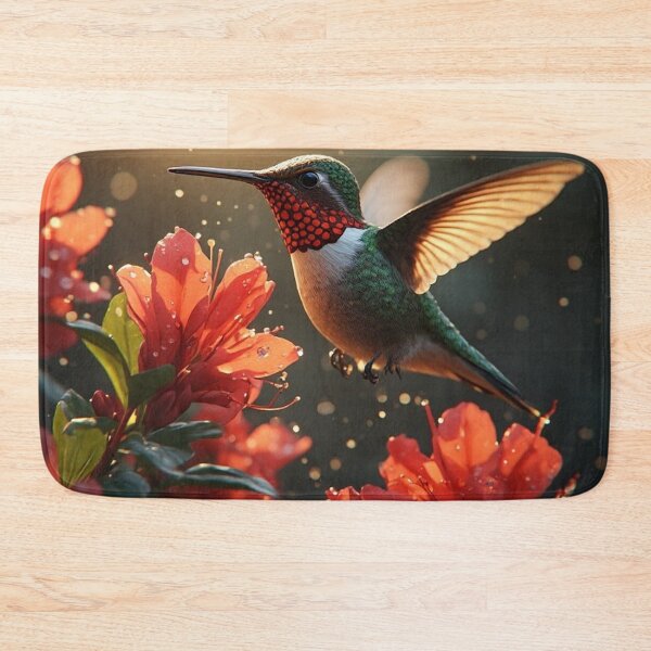 Item preview, Ruby-Throated Hummingbird Garden designed and sold by CreekSideCreat.