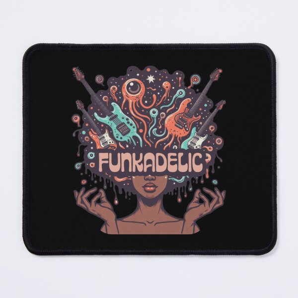 Item preview, Funkadelic Psychedelic Cosmic Guitar Collage Design designed and sold by SleepyKitties90.