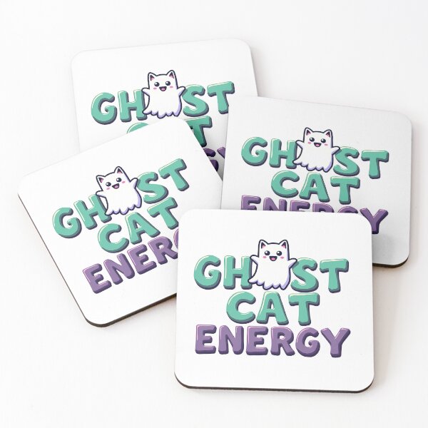 Item preview, Ghost cat energy cute cat happy halloween  designed and sold by Panya-Design.