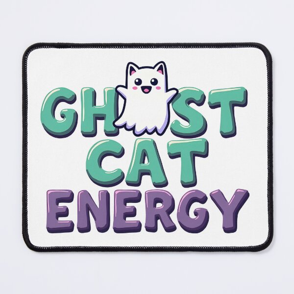 Item preview, Ghost cat energy cute cat happy halloween designed and sold by Panya-Design.