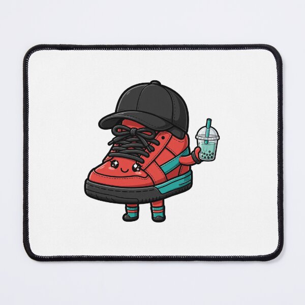 Item preview, Cute Kawaii Sneaker Drinking Bubble Tea designed and sold by PRIME4YOU.